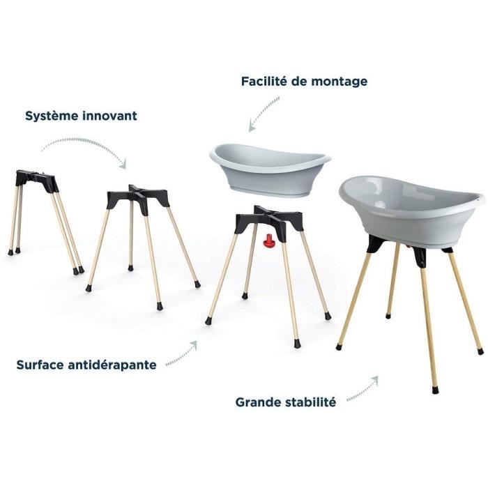 Kit da bagno - THERMOBABY - VASCO 9 in 1 - Grigio Charm