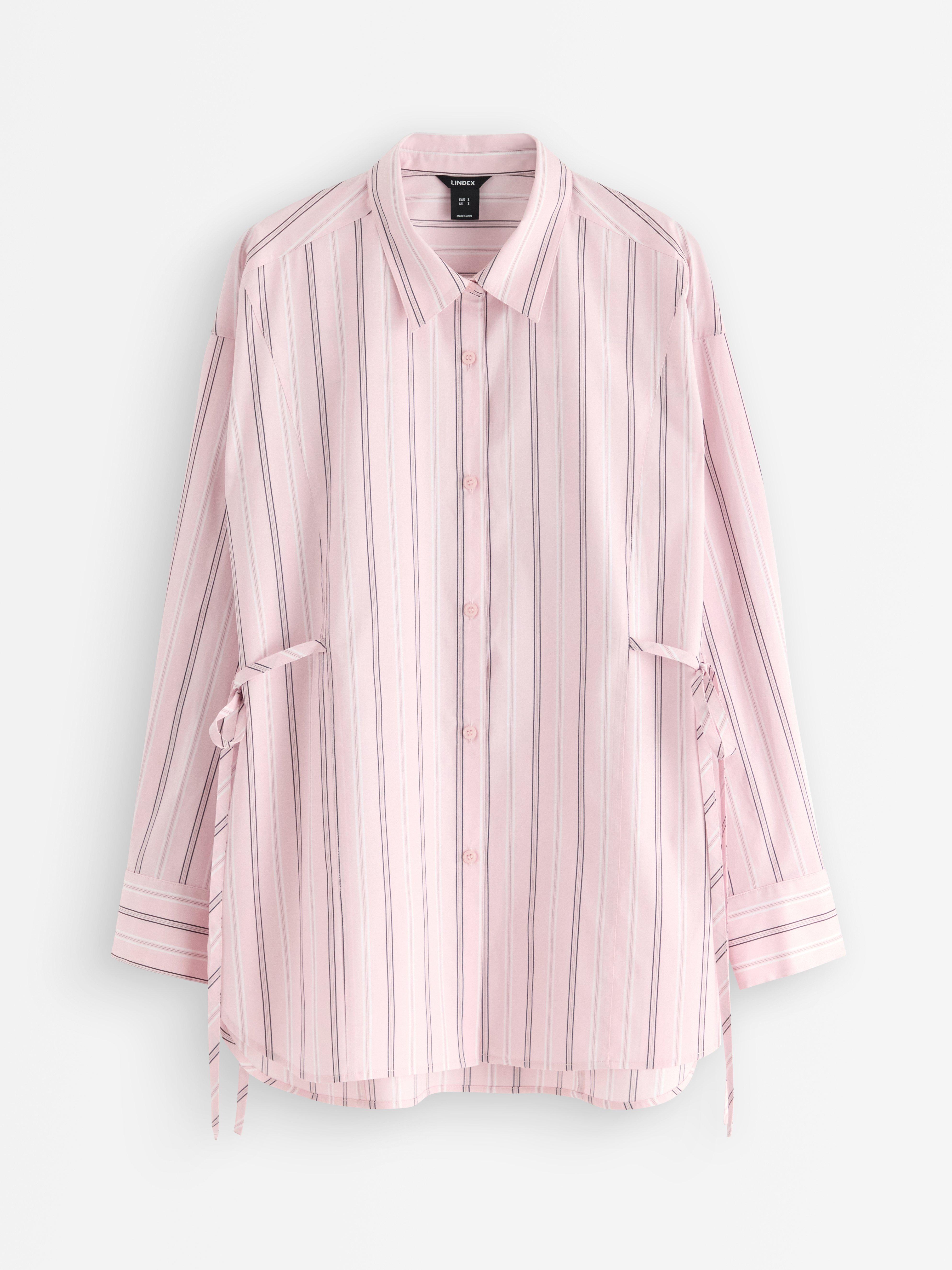 Skjorte med tie-dye-bånd lys rosa