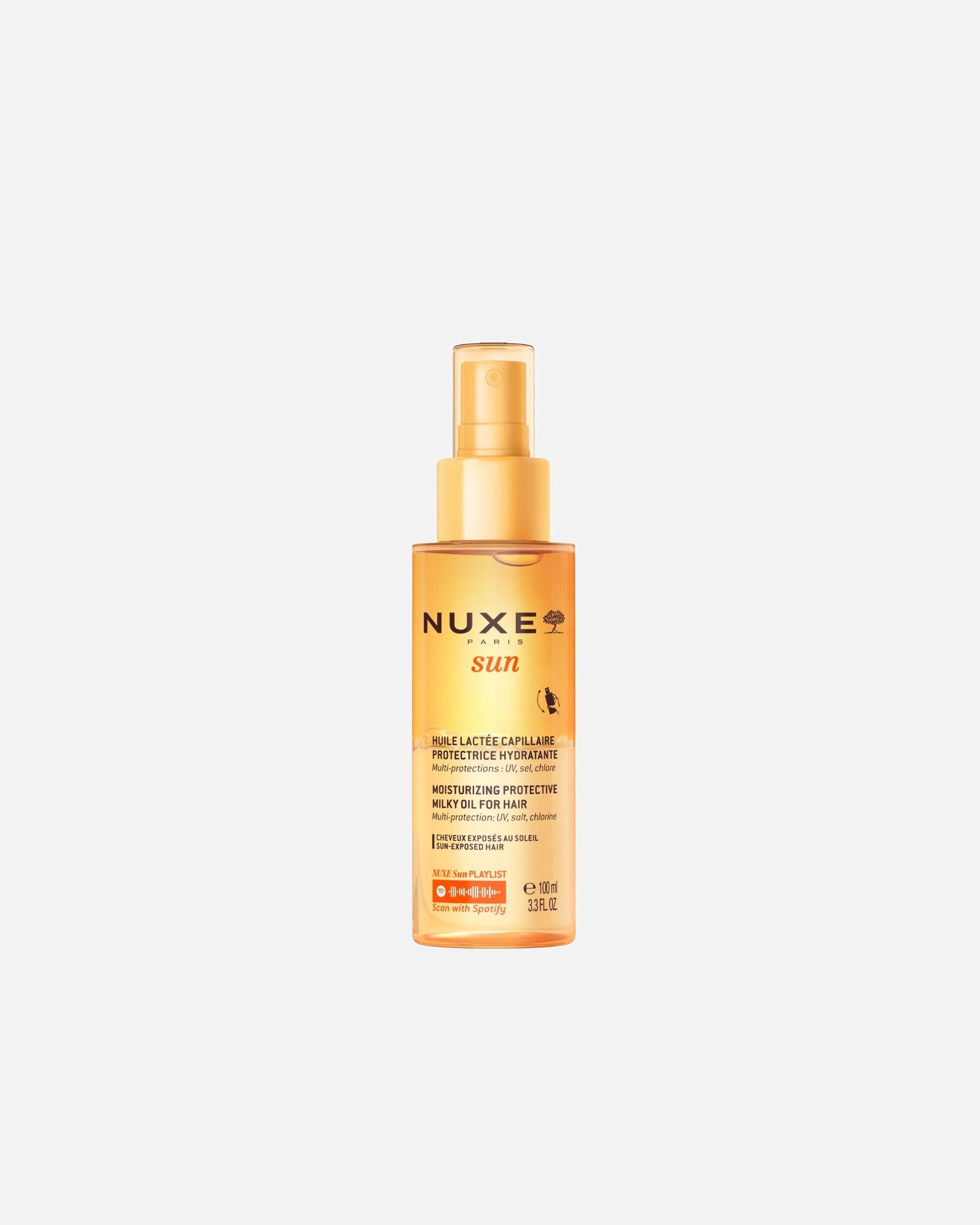 NUXE matu eļļa ar saules aizsargkrēmu, pienaina eļļa matiem - 100 ml