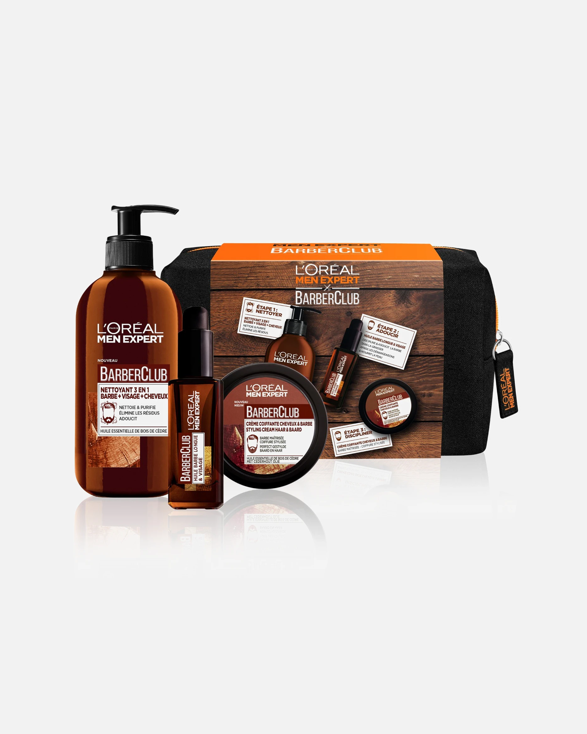 L´Oréal Men Expert Expert Barber Club Routine Soin Barbe et Visage - 3 produits