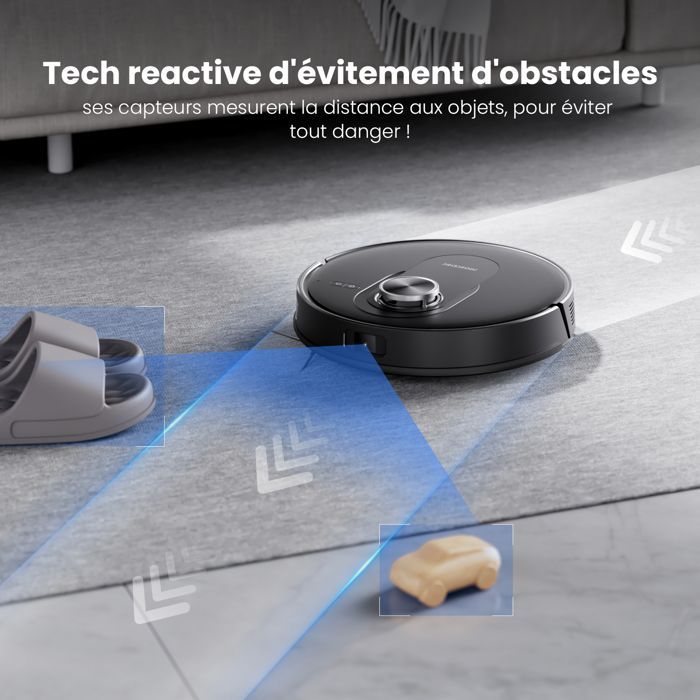 PROSCENIC Q8 Max+ Robotstofzuiger en -dweil - 10000 Pa - 4L zelfledigend laadstation - 200 min looptijd - LDS-navigatie - APP/Alexa/IFTTT