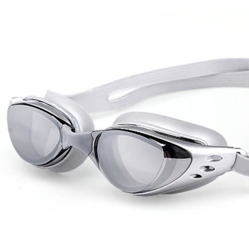 Mirrored swimming goggles with unisex coating, anti-fog, anti-UV, waterproof