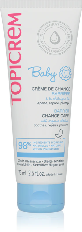 Topicrem BABY Barrier Change Care, creme protetor para assaduras.