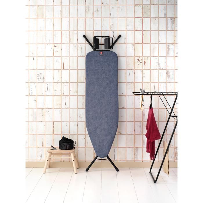 Brabantia Silityslauta B, 124x38 cm, höyrypysäytysraudan pidikkeellä - Denim Blue