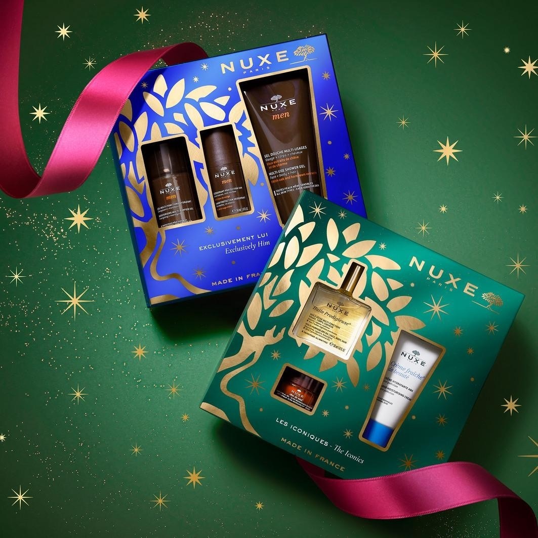NUXE Face Care Set Bestseller Set – Huile Prodigieuse® 50 ml + Crème Fraîche de Beauté® 30 ml + Rêve de Miel® Balzam na pery s medom 15 g 1 ks.