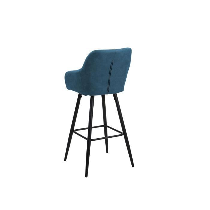 Taburetes de bar azules - BELIANI - DARIEN - Con reposabrazos - Estilo contemporáneo - Juego de 2
