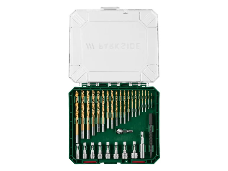 Conjunto de brocas e pontas de chave de fenda PARKSIDE®, 75 peças