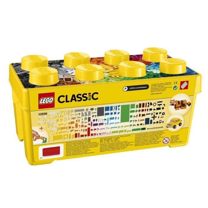 Scatola creativa per mattoncini LEGO® Classic 10696, per riporre facilmente i giocattoli, regalo ideale per i fan di LEGO Masters.