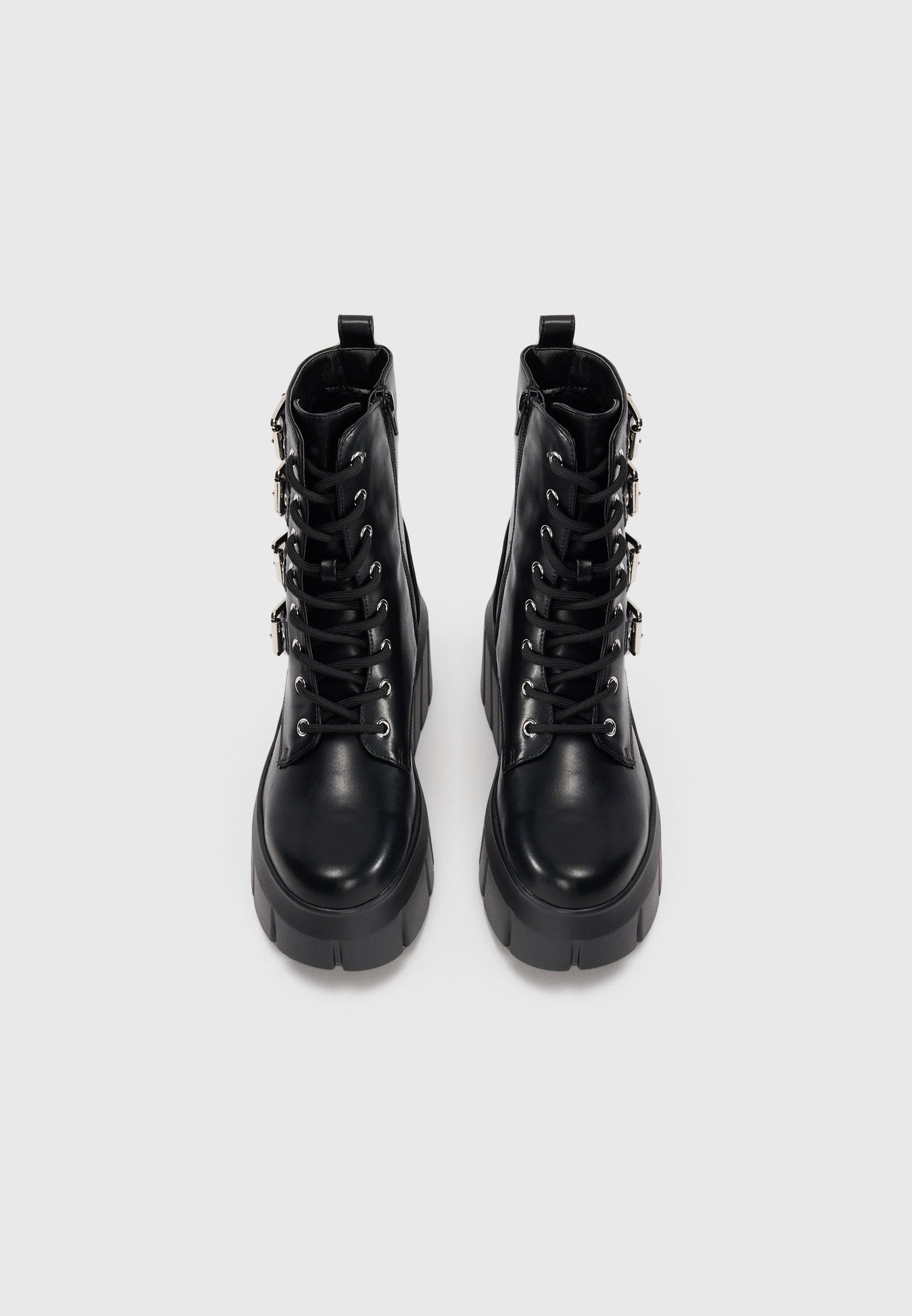 Even&Odd Wide Fit Wedge Ankle Boots - czarne