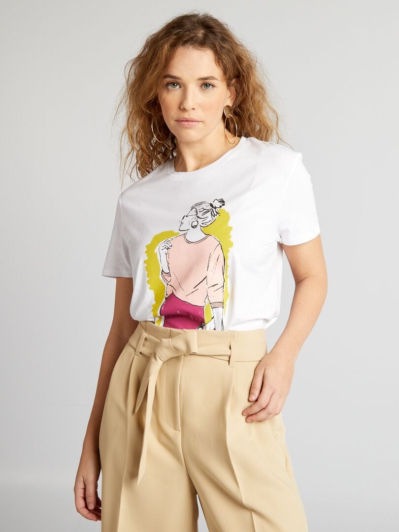 Camiseta 'Corações' - BRANCA