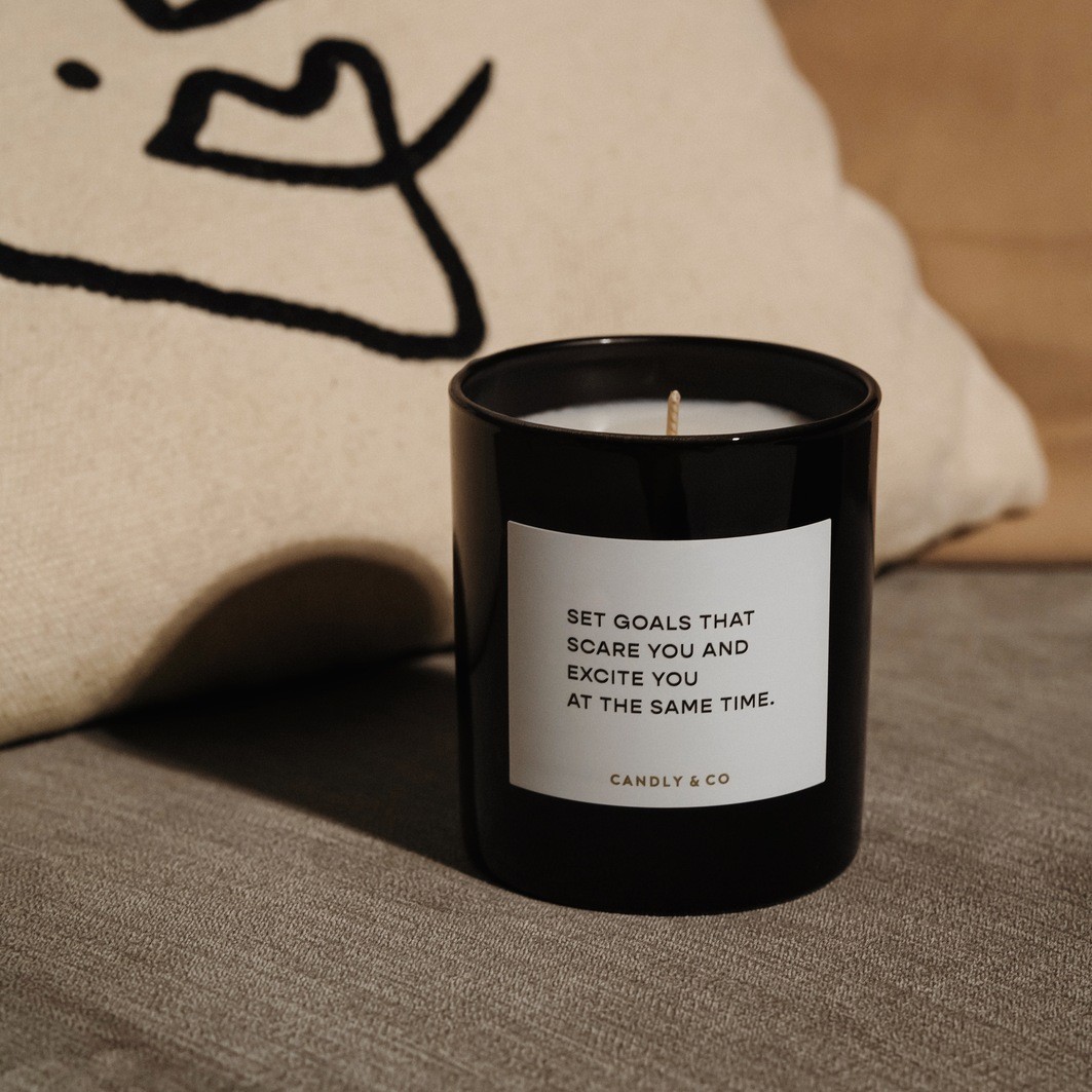 Candly&Co Bougie No.4 Set goals that scare you and excite you at the same time