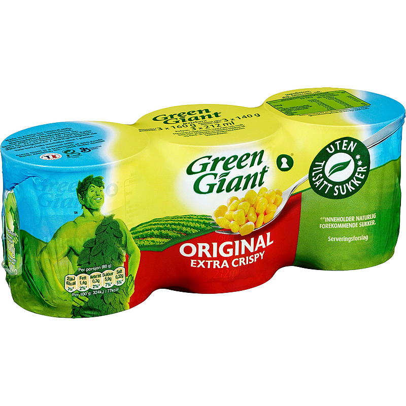 Green Giant Mais 3-pakning 594 g Green Giant