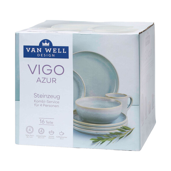 Kombiservice Vigo Azur, 16-tlg.