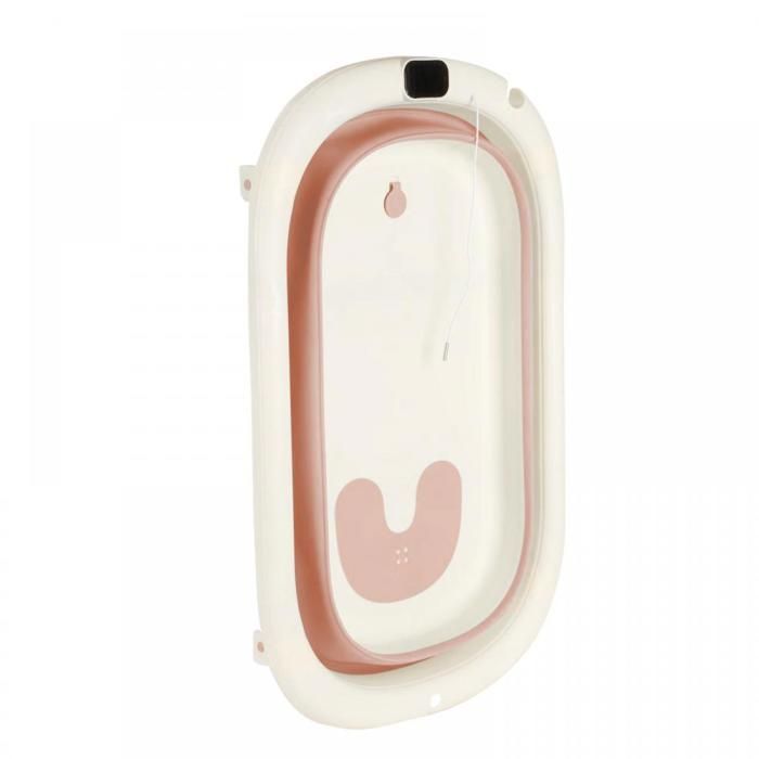 YIYI. Opvouwbaar babybadje met antislipmat en afvoergat (roze) 72*45*17 cm.