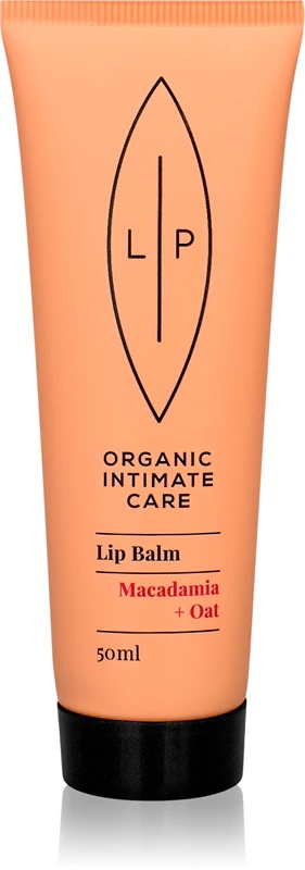 Lūpu intīmās kopšanas līdzeklis Organic Intīmās kopšanas makadāmijas un auzu intīmais balzams