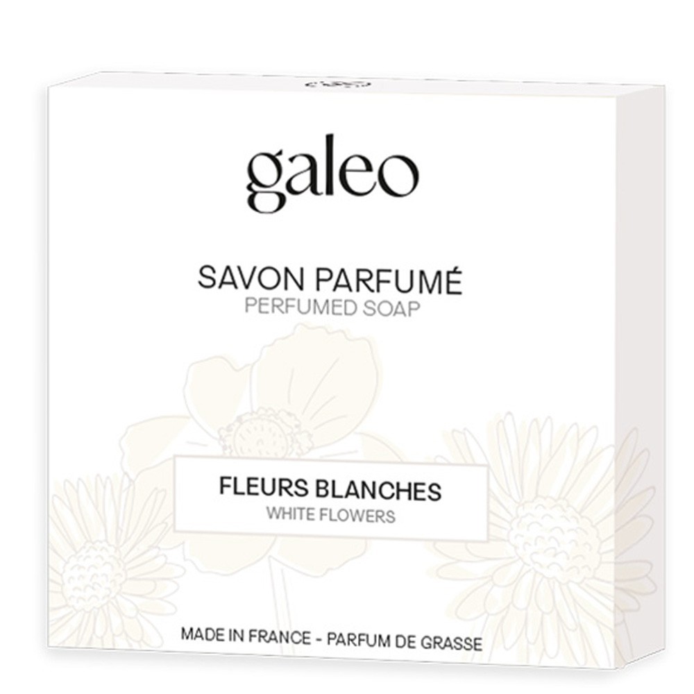 Galeo Savon fleurs blanches