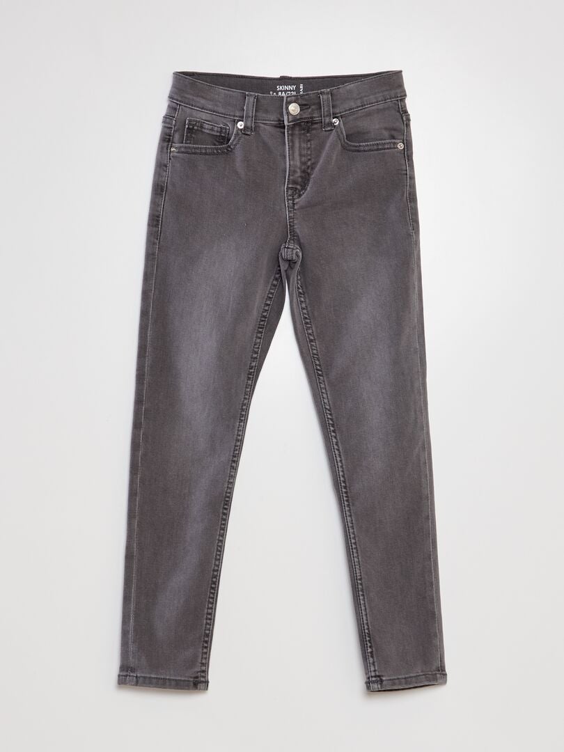 Calça jeans skinny - CINZA