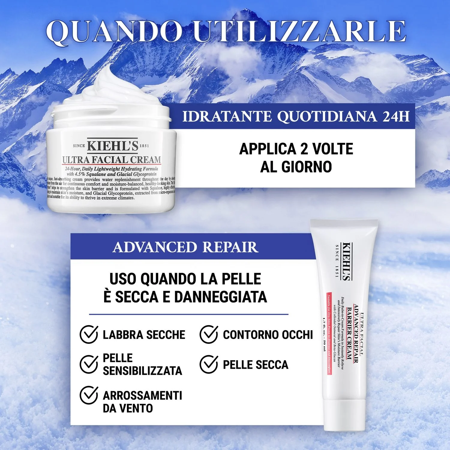 Idratanti Ultra Facial Advanced Repair Barrier Cream - Trattamento Riparatore, Tratt.viso 24 ore idratante, Tratt.viso 24 ore lenitiva
