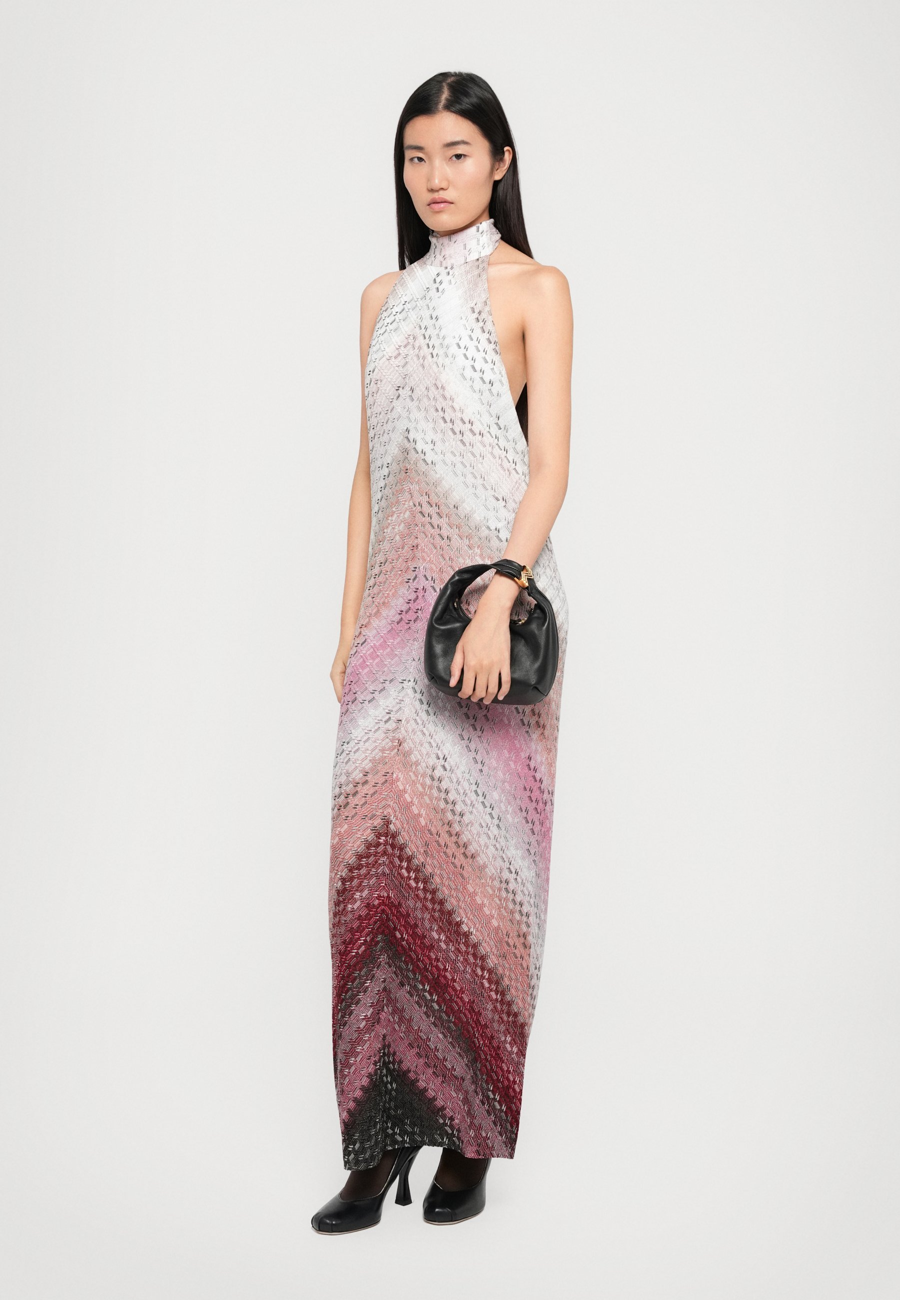 Missoni lange jurk - Maxi-jurk - roze tinten