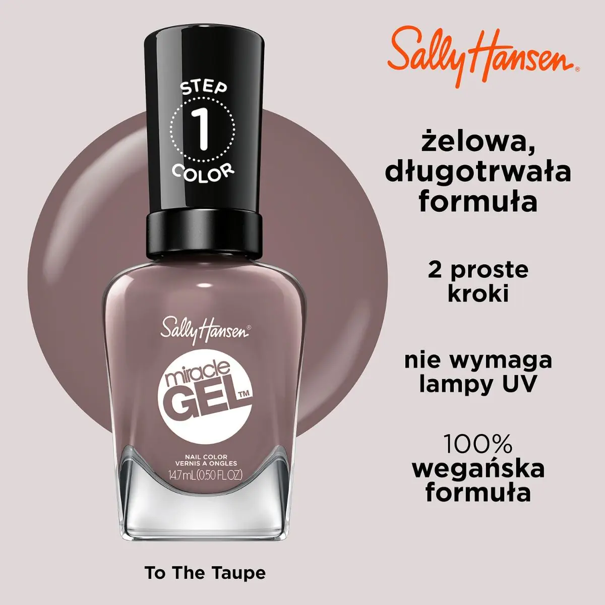 Sally Hansen Miracle Gel Lakier do paznokci, 205