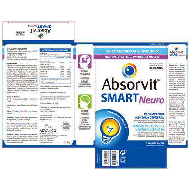 Absorvit Smart Neuro Mental Performance -lisäravinne 30 kapselia
