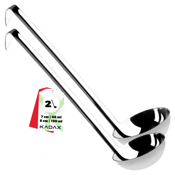 Kadax Łyżka Chochla Nabierka Do Zupy Zestaw 7 8cm