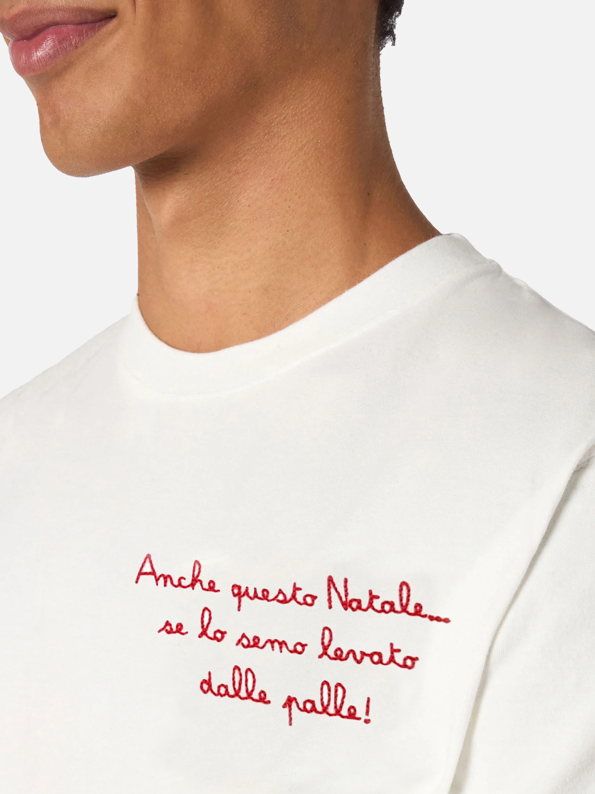 Camiseta de algodón grueso para hombre de Arnott's con bordado Esta Navidad también