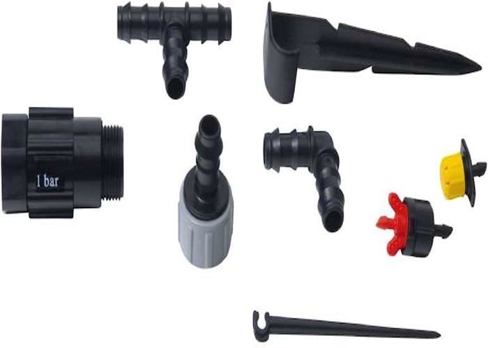 Kit de riego por goteo - JARDIBRIC - K4091 - Manguera de 25 m y 16 mm - Temporizador PNR16 - Resistente a los rayos UV