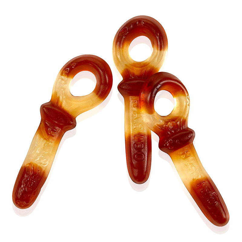 Un bonbon Haribo grand format cola pèse 2,4 kg.