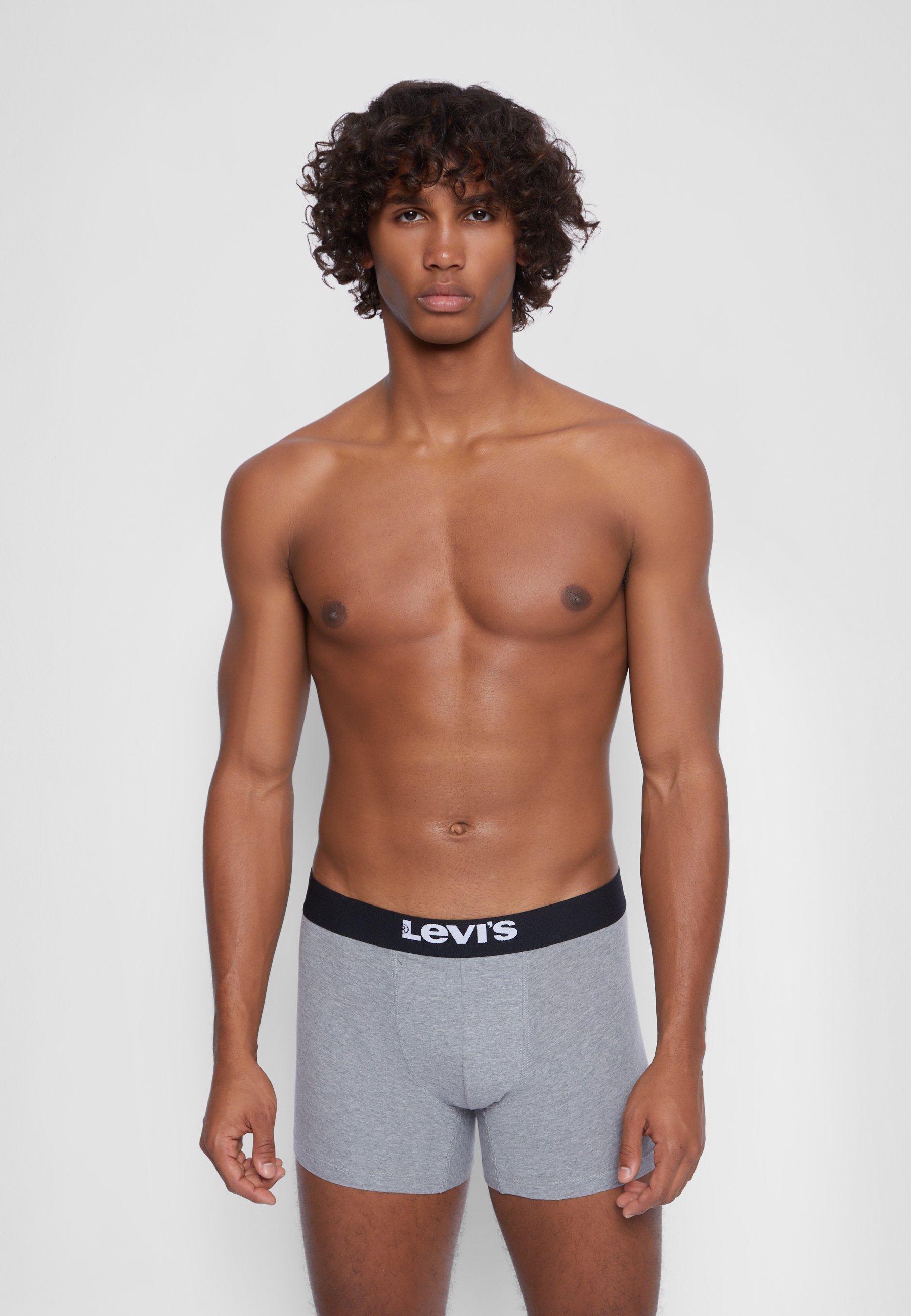 Levi's® MEN BASIC BRIEF PACK 6 - Boxer - melange nero/grigio