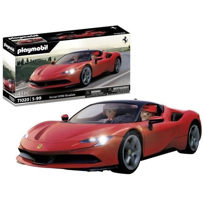 PLAYMOBIL 71020 Ferrari SF90 Stradale, Klassieke auto's, Volwassenen, Verzamelauto, 43 onderdelen