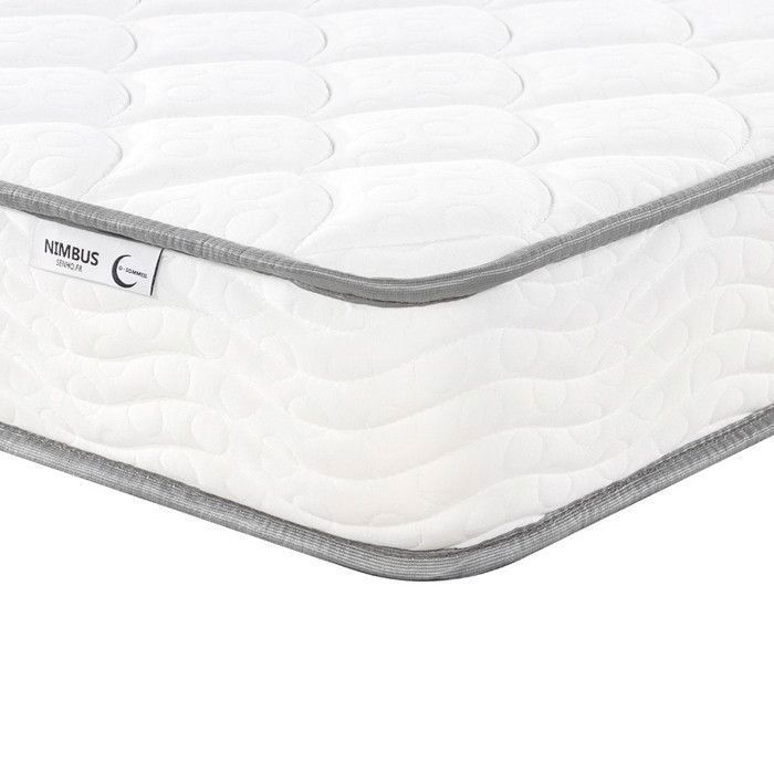 Mattress 90x190 cm thickness 15 cm high density foam 35 kg/m3 + memory gel - NIMBUS