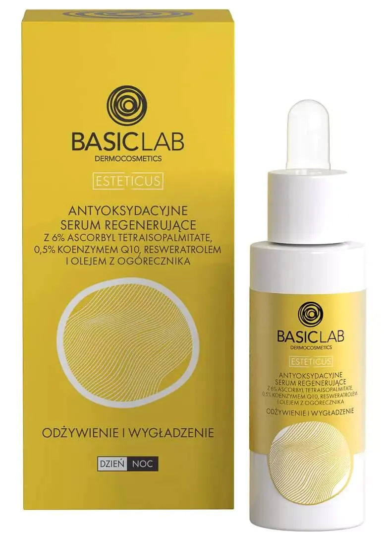 BasicLab Esteticus Emulsyjne serum antyoksydacyjne z witaminą C