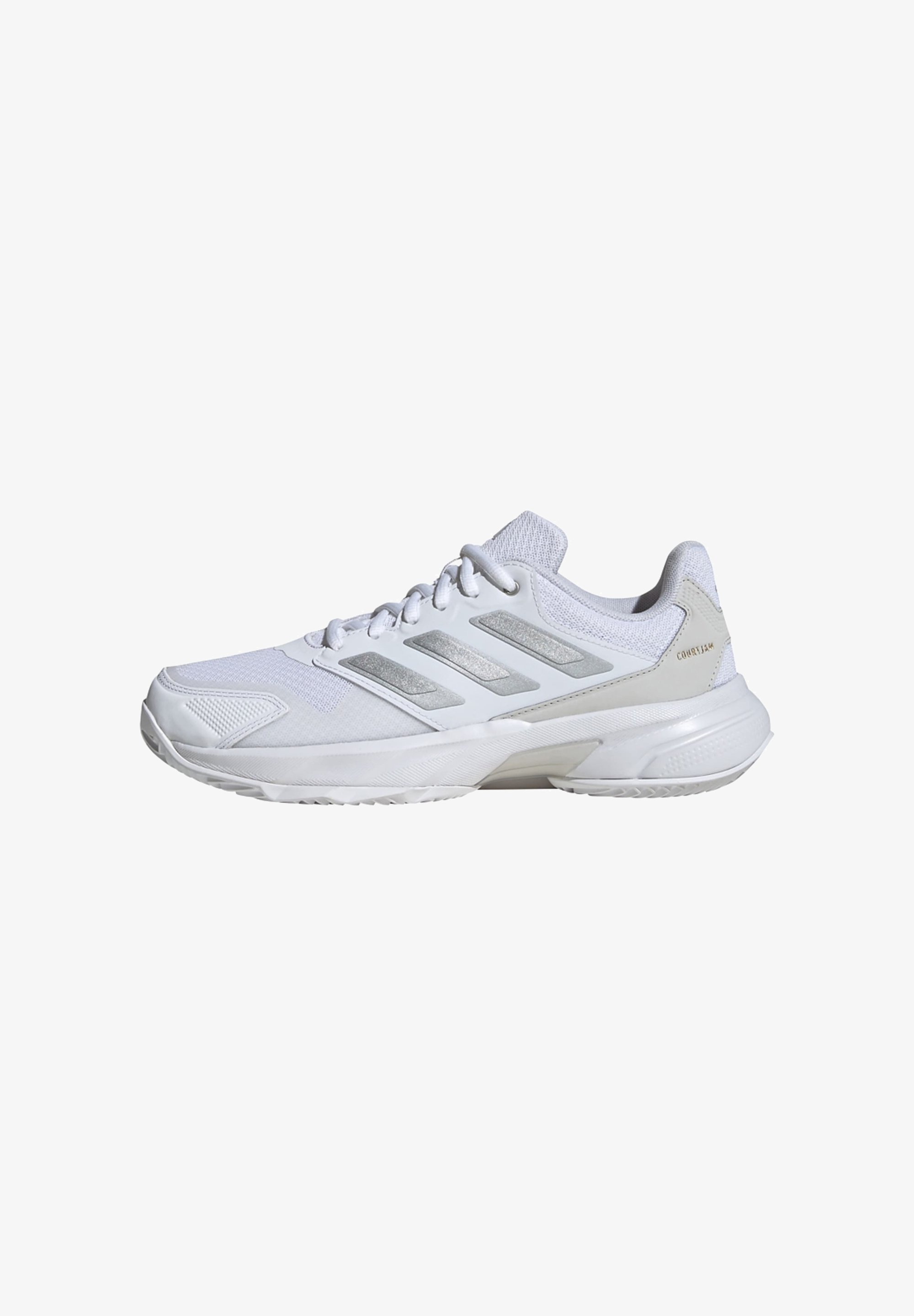 adidas Performance COURTJAM CONTROL 3 CLAY TENNIS - Tennisschoenen voor gravelbanen - wolkwit zilver metallic grijs