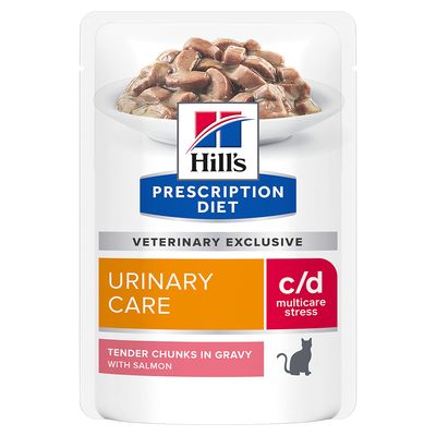 Hill's Prescription Diet Feline c/d Estresse Urinário - Salmão