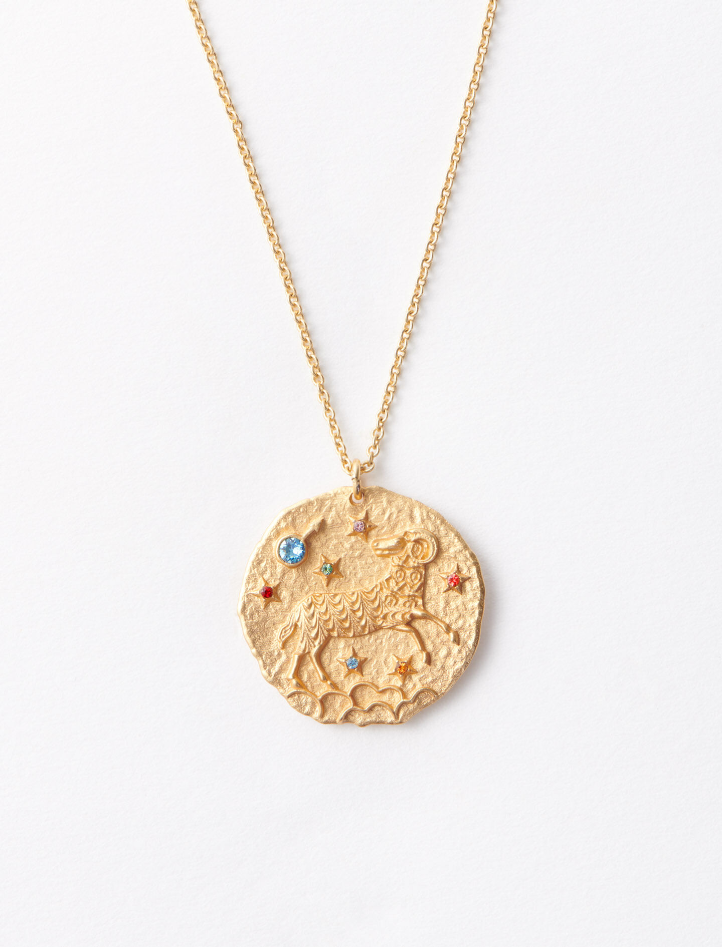 Ketting met het sterrenbeeld Ram - Goud