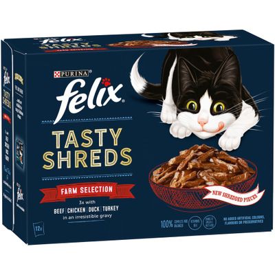 Felix Tasty Shreds 12 x 80 g