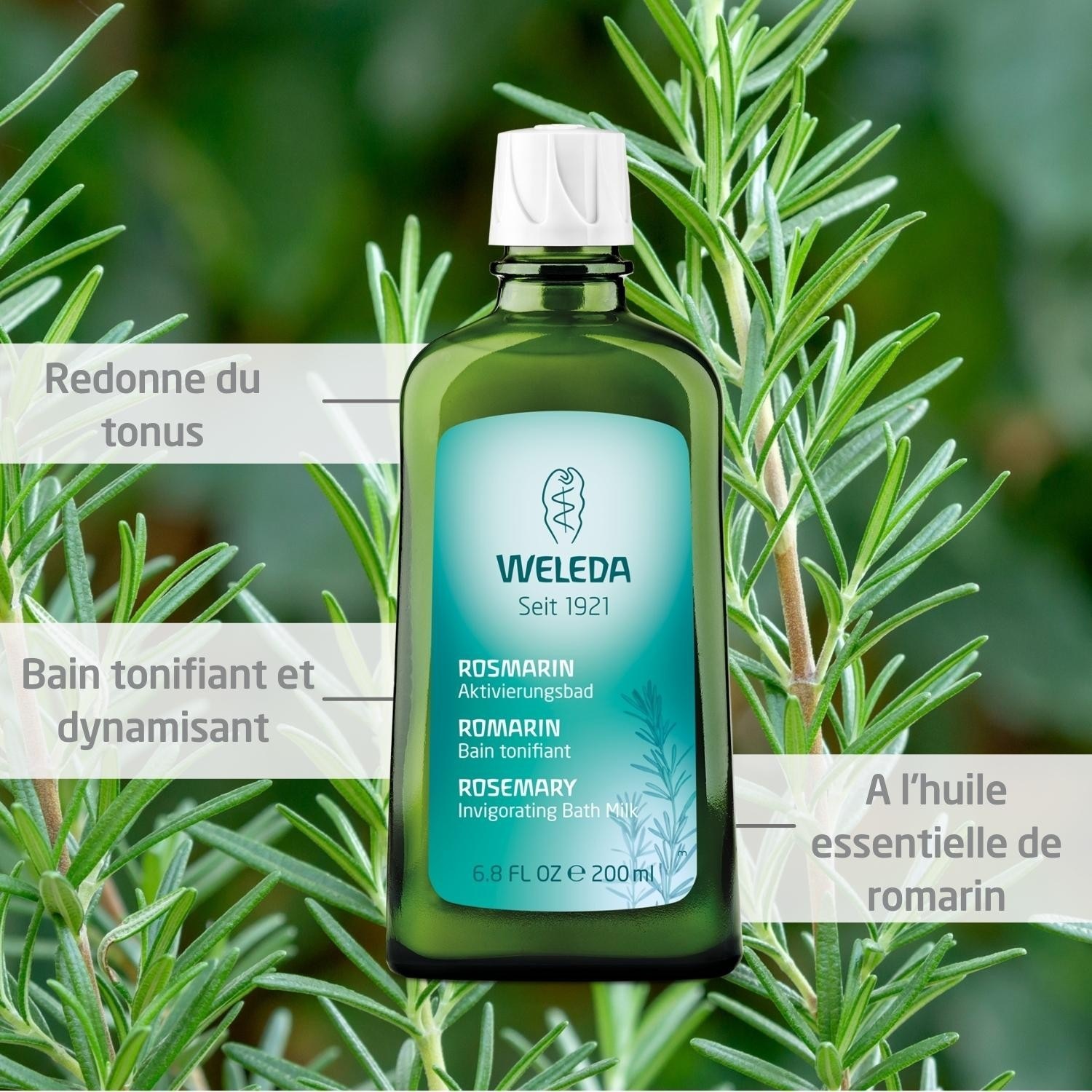 Weleda Bain tonifiant au Romarin - 200 ml
