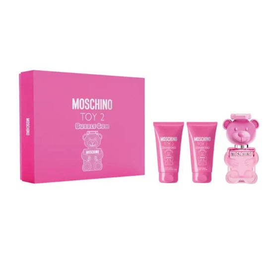 Moschino Toy 2 Bubble Gum woda toaletowa spray 50 ml   balsam do ciała 50 ml   żel pod prysznic 50 ml