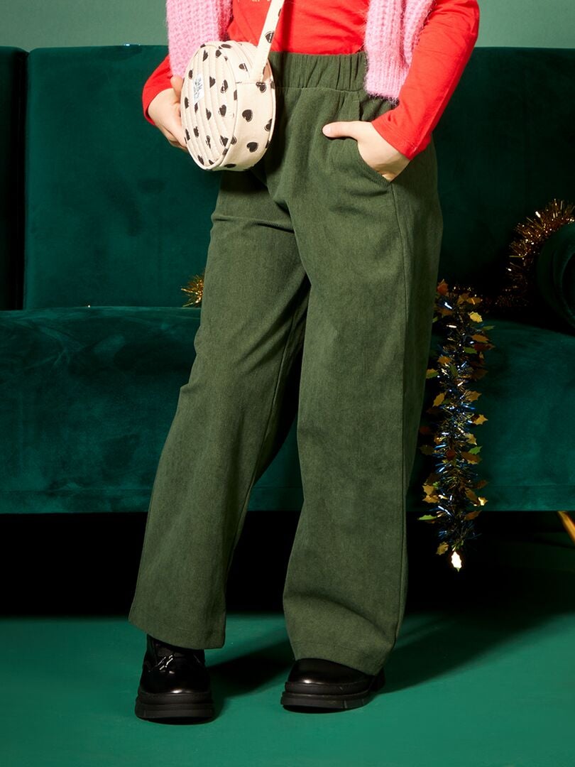 Fluwelen broek - GROEN