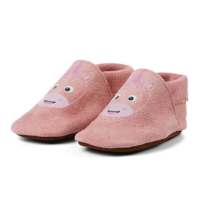 Unicorn Baby Booties - AFFEN ZAHN - Size 16-17 - Leather - Pink - Durable and soft