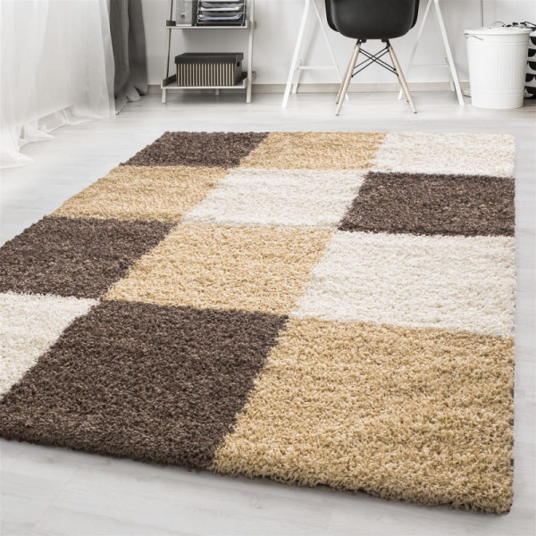 Dywan Shaggy Life beżowo-kremowy 60 cm x 110 cm