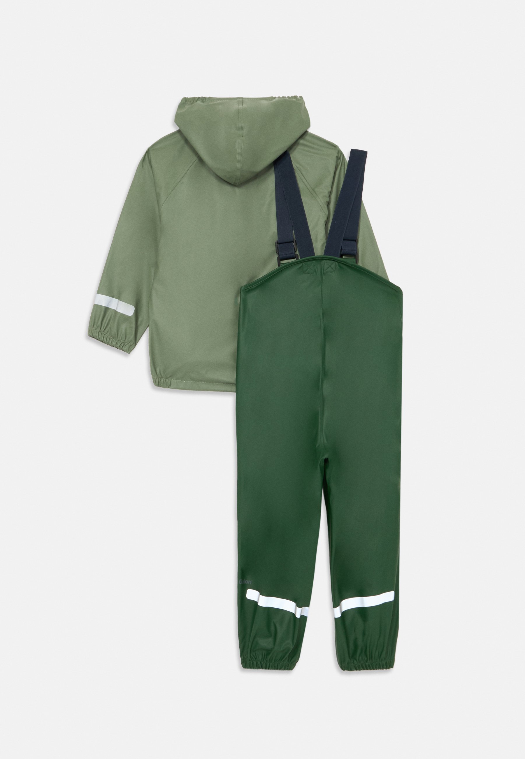 Didriksons SLASKEMAN KIDS UNISEX REGENSET - Regenbroek - licht mosgroen
