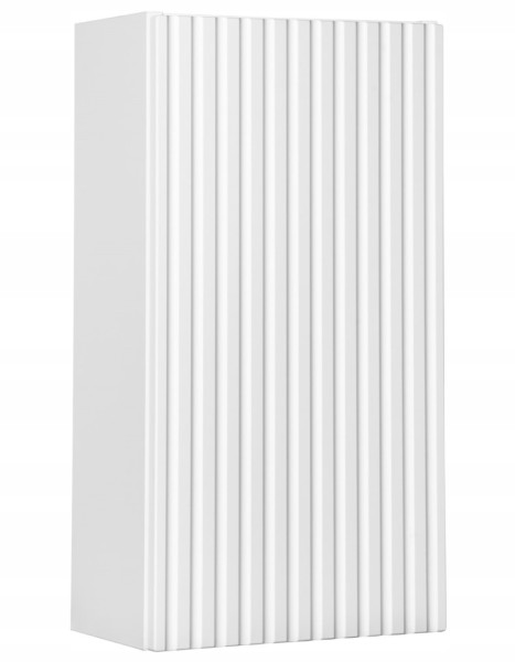 Słupek Łazienkowy 30 cm BIAŁY WISZĄCY RYFLE 1D NOVA WHITE