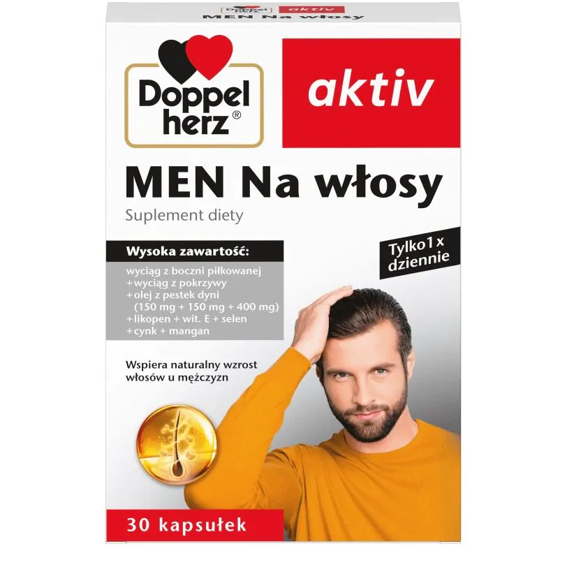 Doppelherz Aktiv Men Na włosy, Kapsułki