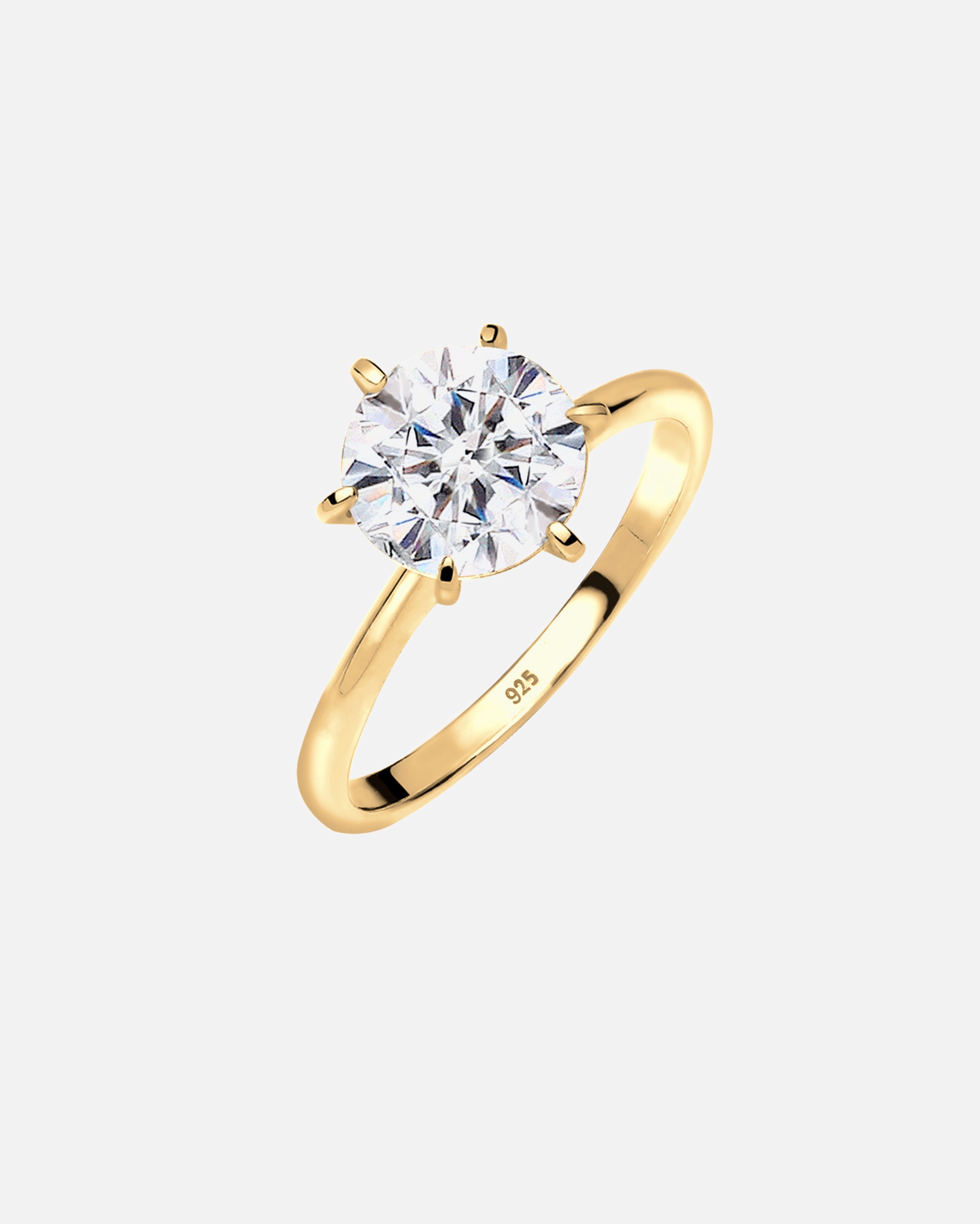 Elli Femmes Fiançailles avec Cristaux en Argent Sterling 925