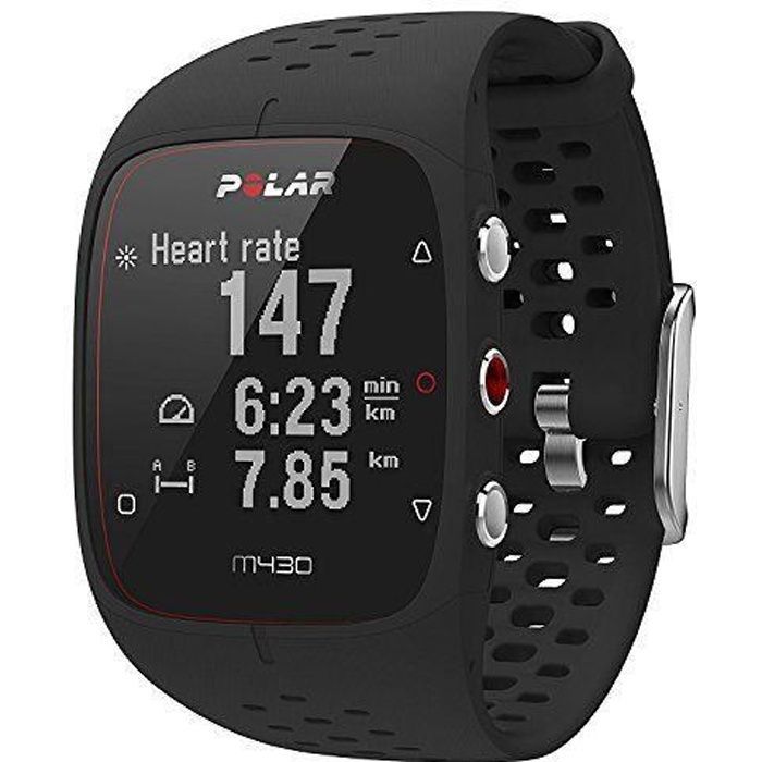 Montre running GPS - Polar - M430 - Fréquence cardiaque - Notifications smartphone - Noir