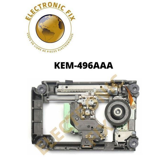 Carrello laser ELECTRONICFIX KEM-496AAA con lente di blocco KES-496 compatibile con PlayStation 4 Slim CUH-2xxx e PS4 Pro CUH-70xx
