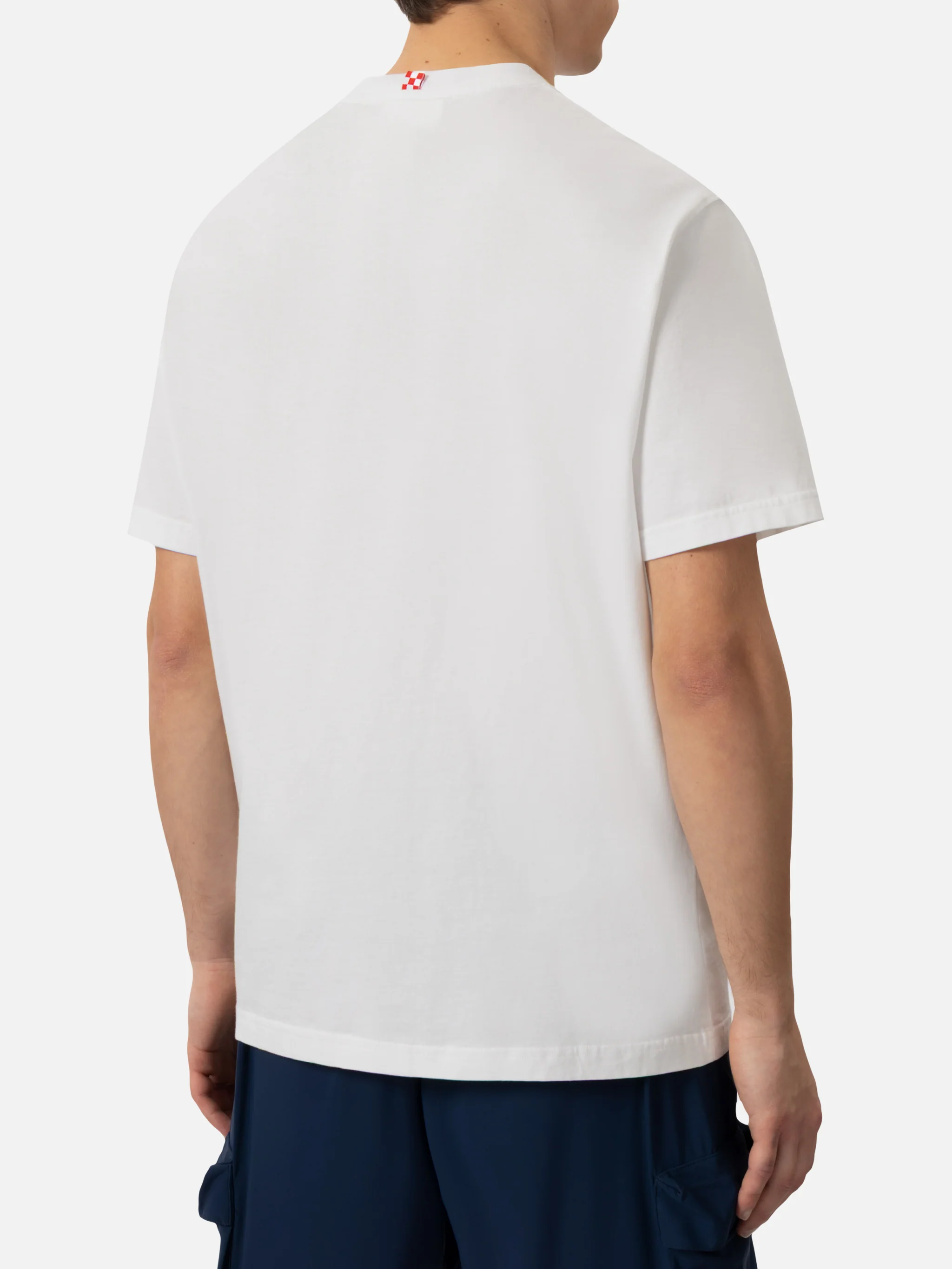 Portofino T-shirt van katoenen jersey met klassieke pasvorm en Gin Gin-borduurwerk |