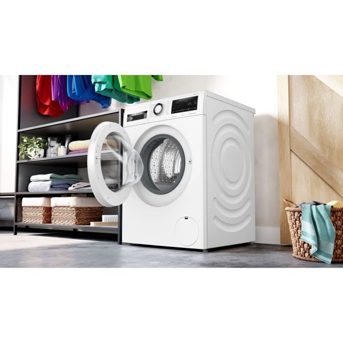 Lavadora de carga frontal Bosch WGG244Z3FR SER6 - 9 kg - Inducción - 60 cm de ancho - 1400 rpm - Clase energética A - Vapor - Blanca